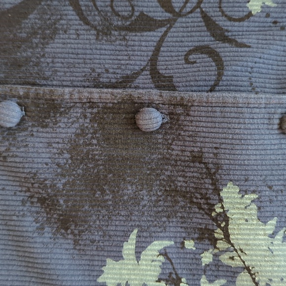 Vintage Artisans Cardinal Embellished Button Up Top SMALL Blue Red Pockets Birds - Picture 8 of 14